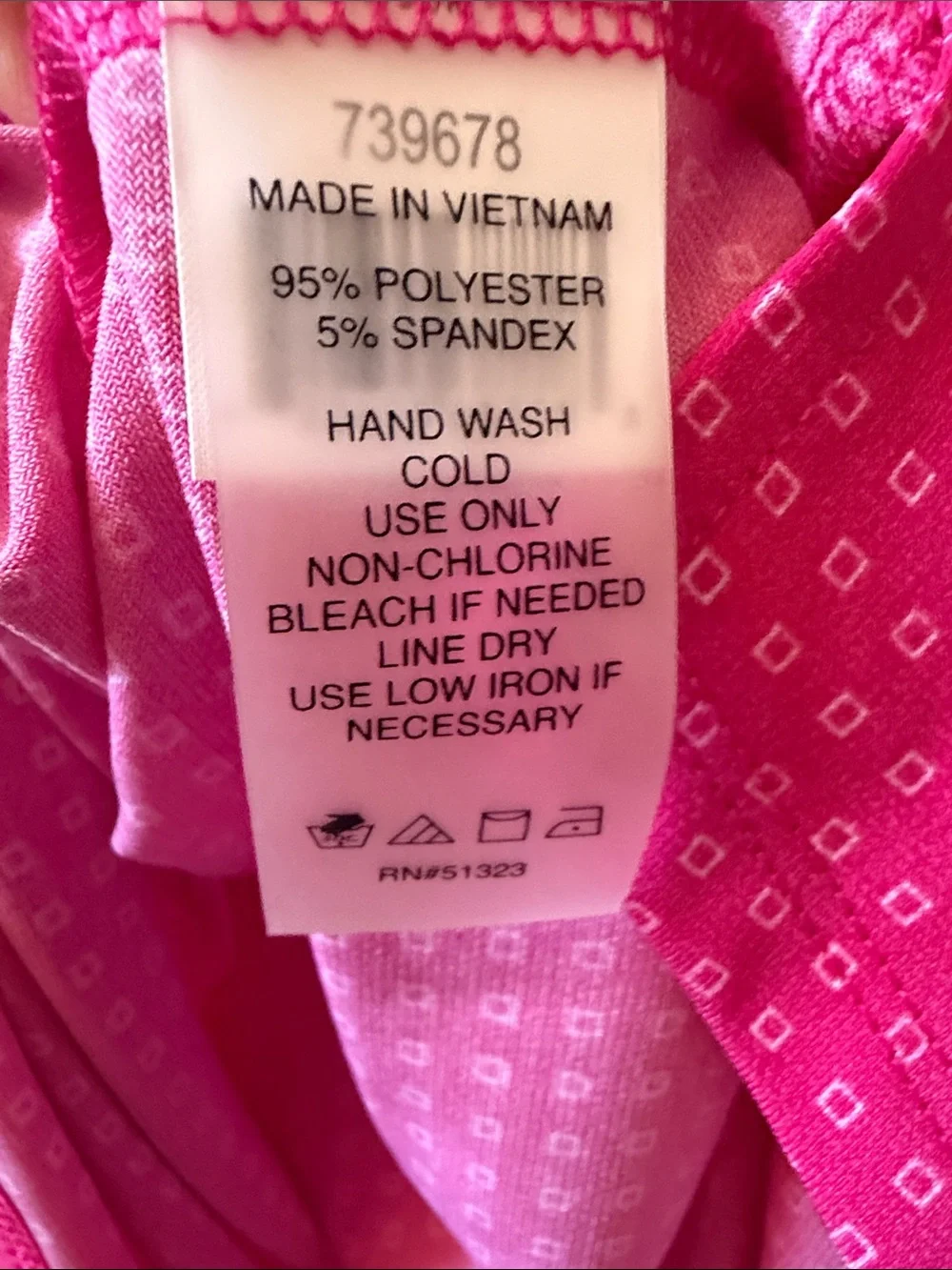 Chaus Sleeveless V-Neck Blouse in Fuchsia with Micro Dot Print - Picture 6 of 7